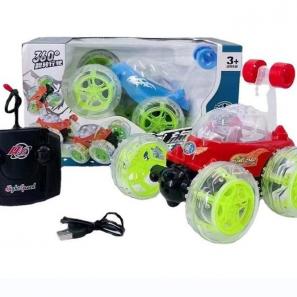 Children Toys Four Way Stunt Remote Control Dump Car with Mucis and Light 