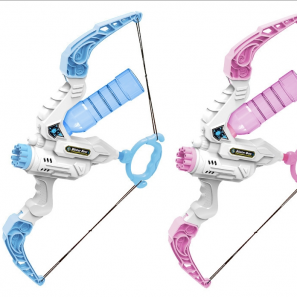 2 in 1 Water Shooting Gun Electric Bow and Arrow Bubble Machine