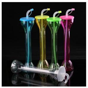 600ml Long Neck Drinking Party Yard Cup with Straw