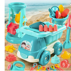 18pcs Summer Children's Beach Bucket Sand Molds Beach Shovel Tool Kit Sandbox Toys for Toddlers