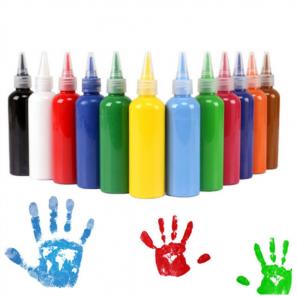 100ml Washable Non Toxic Kids Finger Paint for Boys Girls Hand Painting DIY Crafts