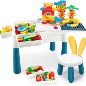 Multipurpose Kids Building Block Table and Chair for Fun Educational Creative Toys 关键词：Building Block Table Kids Building Block Table block table 