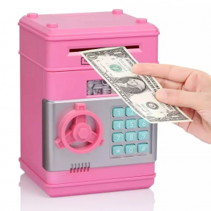 Auto-rolling Money Password Safe Mini Creative Painted Atm Piggy Bank Children's Electronic Piggy Bank Toy