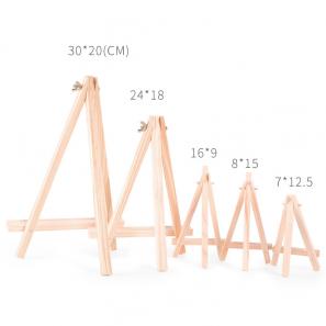 Children's Wooden Small Painting Desktop Display Tripod Easel for Art Painting Mobile Phone and Tablet Stand Mini wooden easel table tripod for children