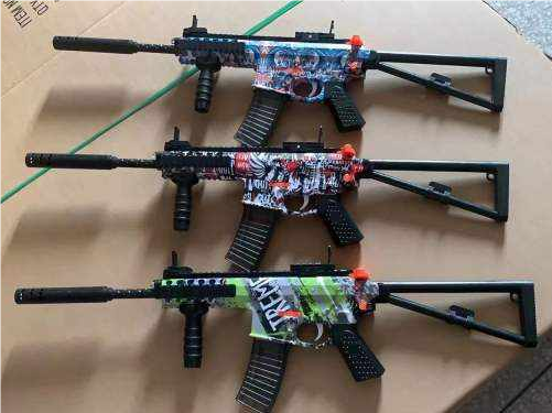 M416 PDW 301 7.4V Electric Gel Ball Gun toy OEM Splatter Water Gel Beads Outdoor cs Team Shooting Game with gel balls goggles