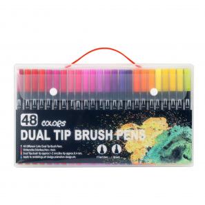 12 24 48 120 colors Markers Dual Tip Brush Pens Fineliners Watercolor Art Markers for Art supplies