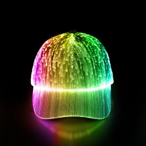 LED Light Up Hat For Men Colors Glow Hat Fiber Optic Rave Luminous Baseball Cap For Women USB Charging Headwear Daily Party Supplies Party Home Supplies Party Gifts Holiday supplies Festival supplie -