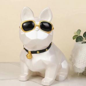 DIY French Bulldog Piggy Bank Fluid Painting Dog Vinyl Model Coloring Toys