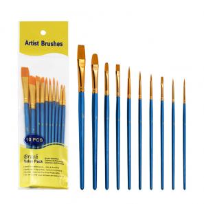 10pc Artist Paint Brushes for Acrylic Painting Drawing and Art Supplies