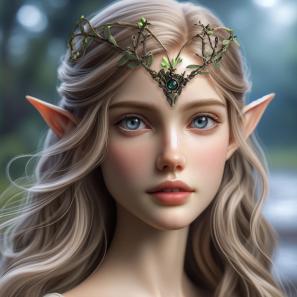 Handmade rattan leaves antlers headdress elven forehead fairy crown with branches