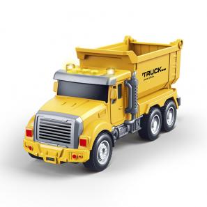 Children's Engineering Truck Toys Mixer Truck Unloading Truck Frictional power inertial dump trucks with Sound Lights and Music